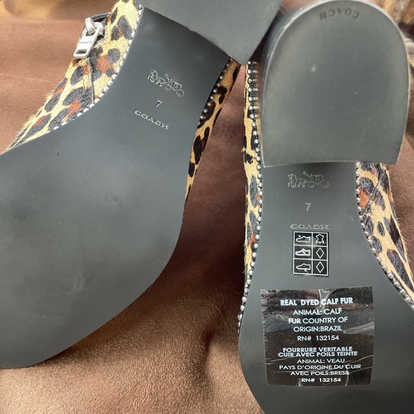 Coach leopard boots - Picture 5 of 6